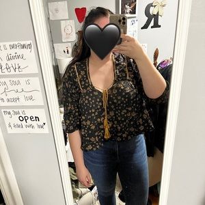 Free People Never a Dull Moment Blouse Top